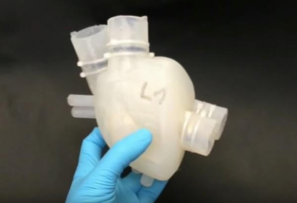 世界首个3D打印软体人工心脏：只能跳半小时