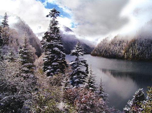 九寨沟绝美雪景